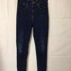 Levi 721 High Rise Skinny Jeans Dark Blue Women’s Medium